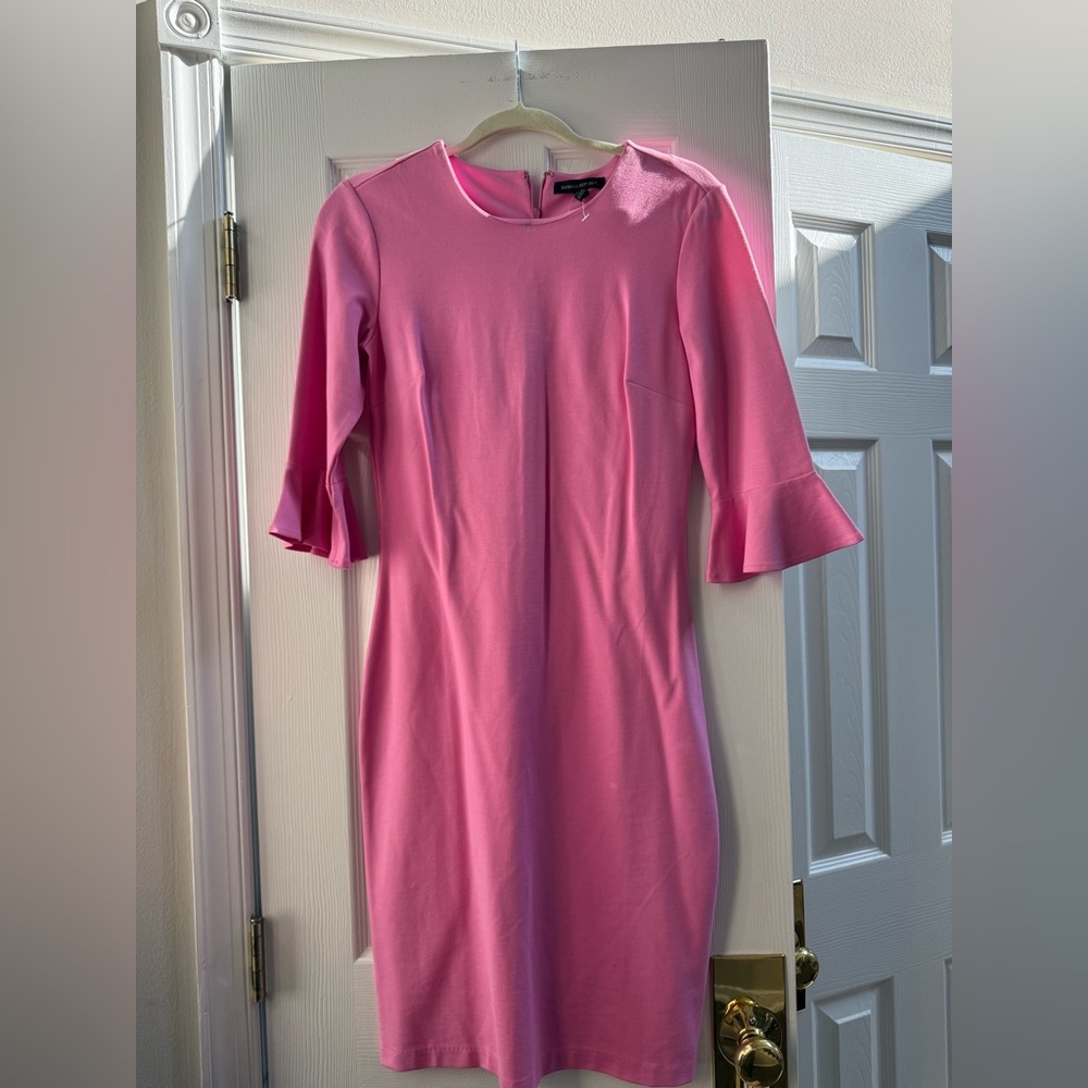 Banana Republic Pink Long Sleeve Dress